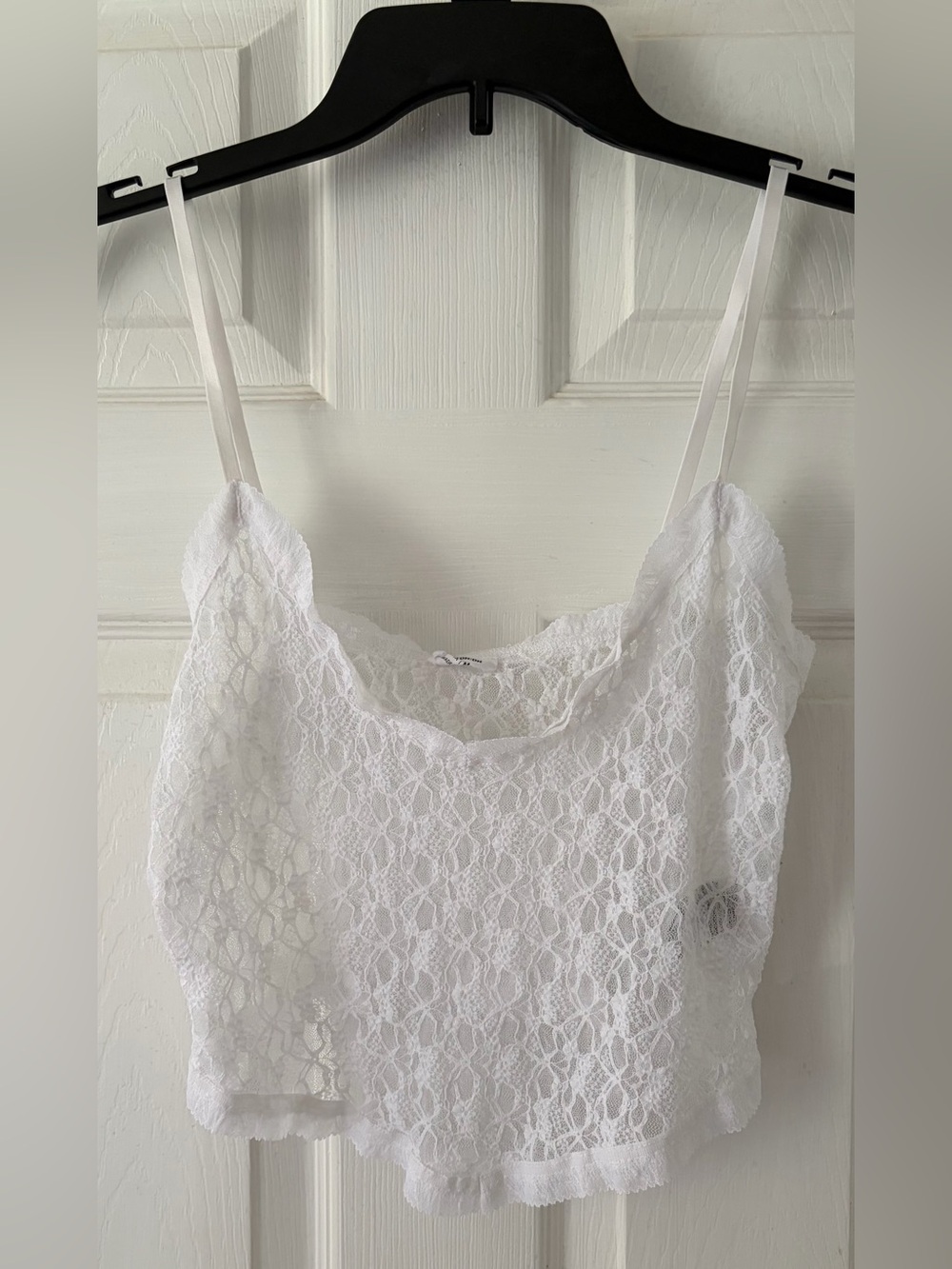 Cotton On White Lace Camisole Crop Top